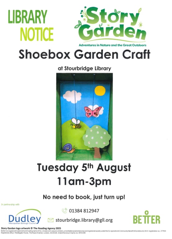 Stourbridge Library - Shoebox Garden Craft